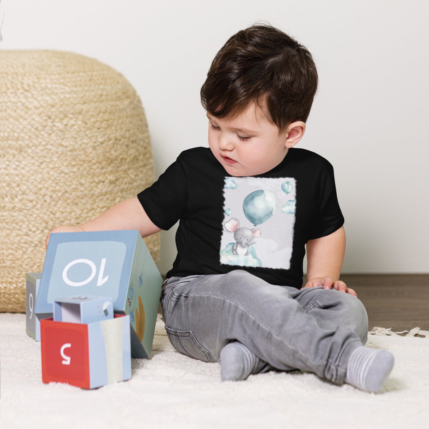 Toddler Bear & Balloon Short Sleeve Tee
