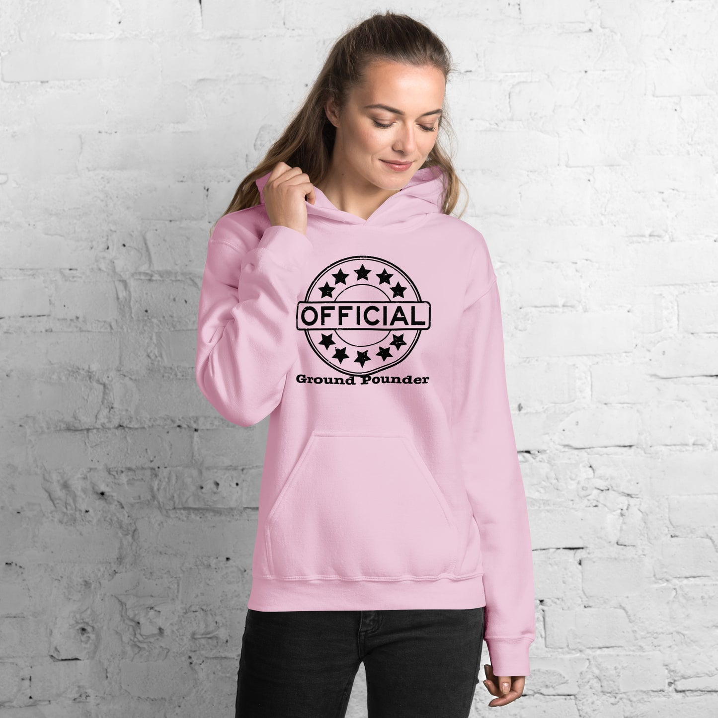 Official Ground Pounder (Black Letters) Unisex Hoodie
