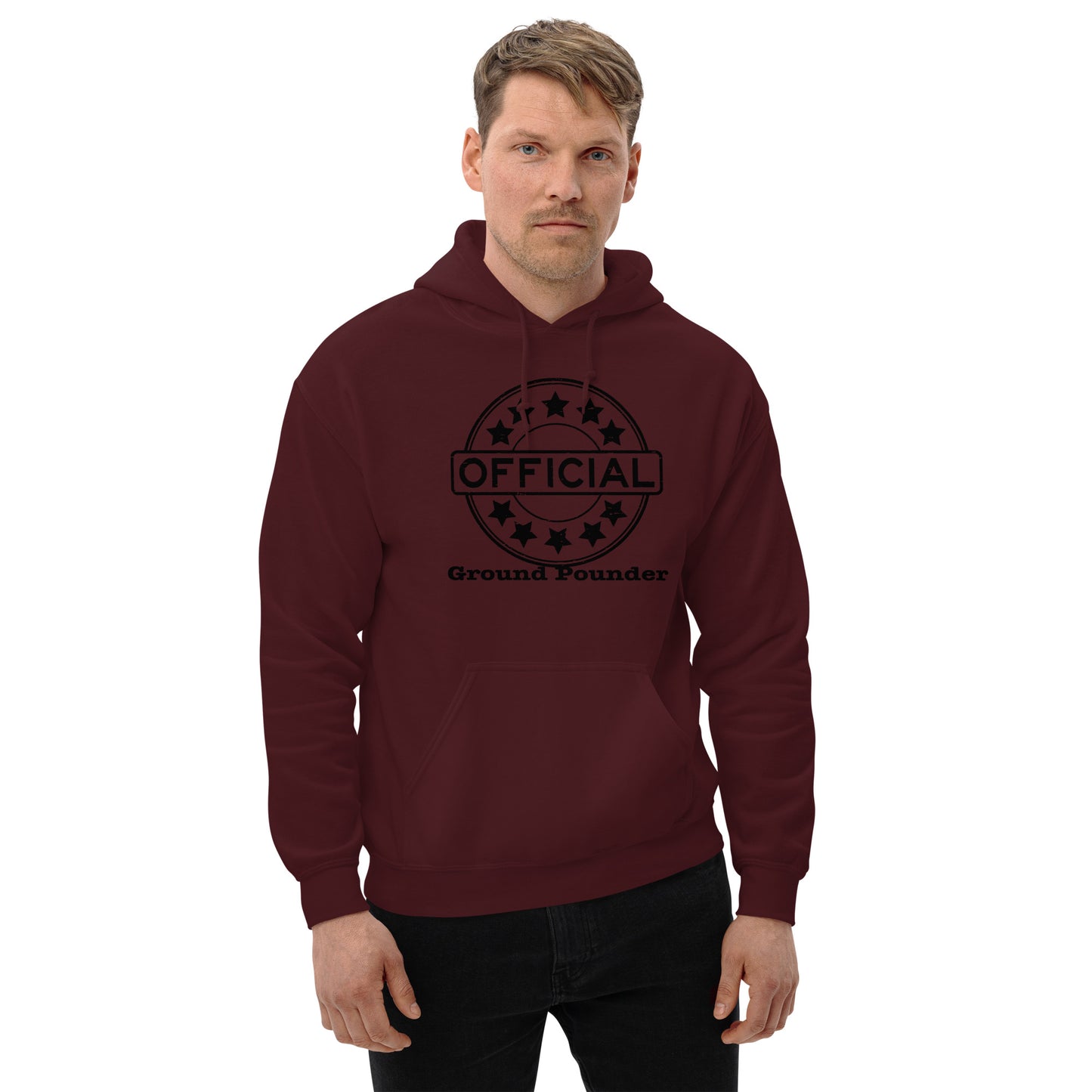 Official Ground Pounder (Black Letters) Unisex Hoodie