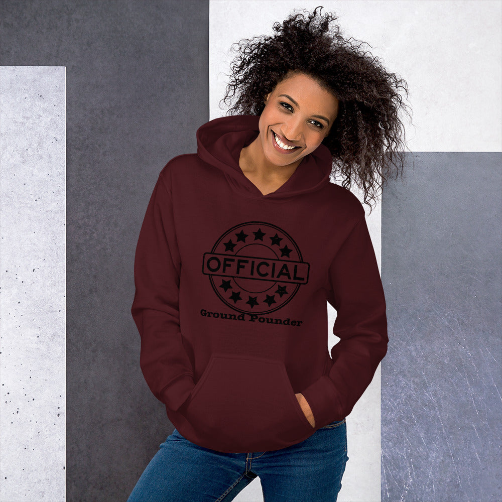 Official Ground Pounder (Black Letters) Unisex Hoodie