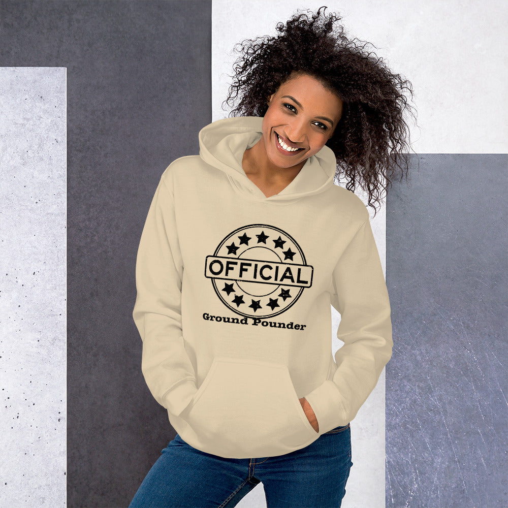 Official Ground Pounder (Black Letters) Unisex Hoodie