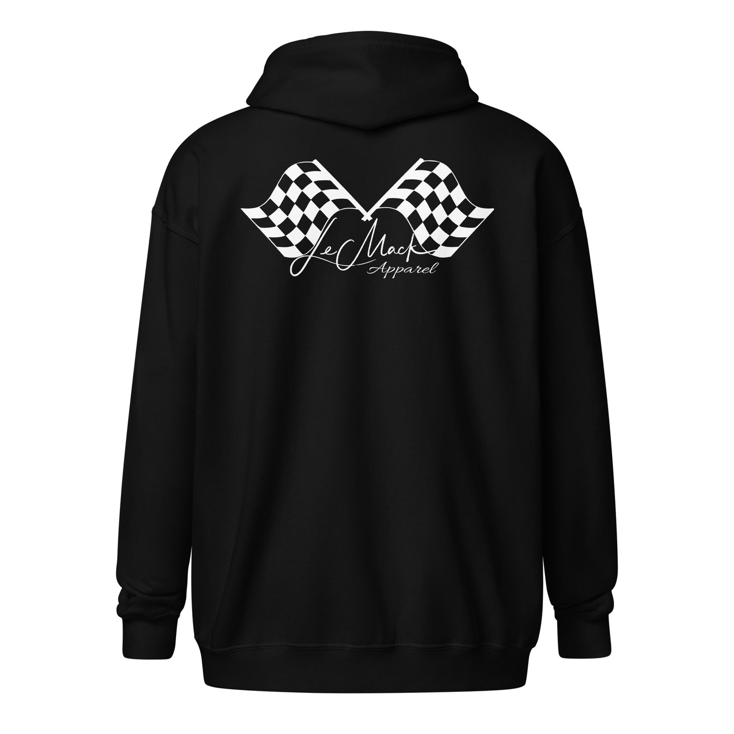 LeMack Apparel II (Racing) Flag Unisex heavy blend zip hoodie