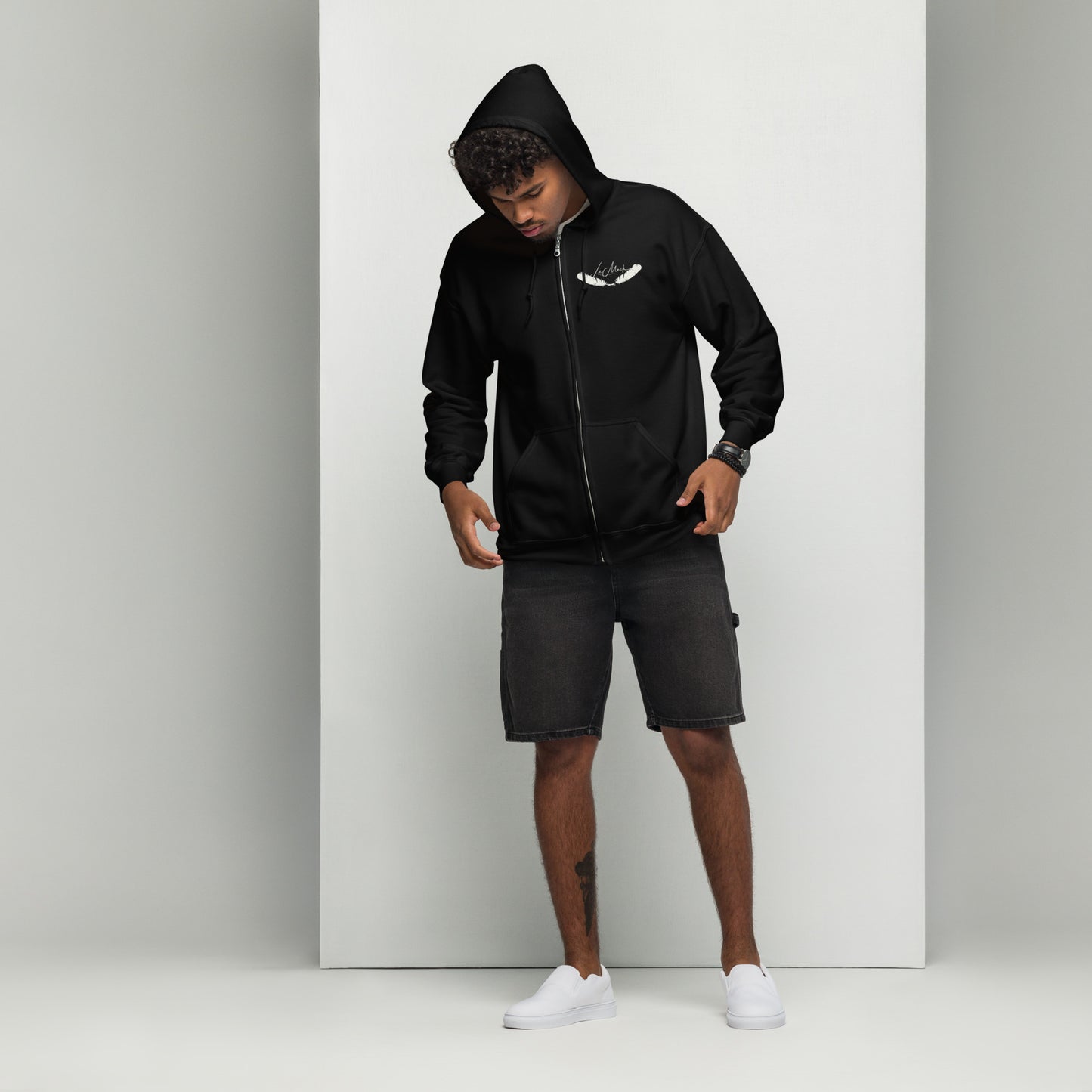 LeMack Apparel II (Racing) Flag Unisex heavy blend zip hoodie