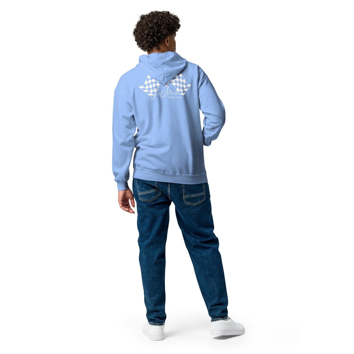 LeMack Apparel II (Racing) Flag Unisex heavy blend zip hoodie