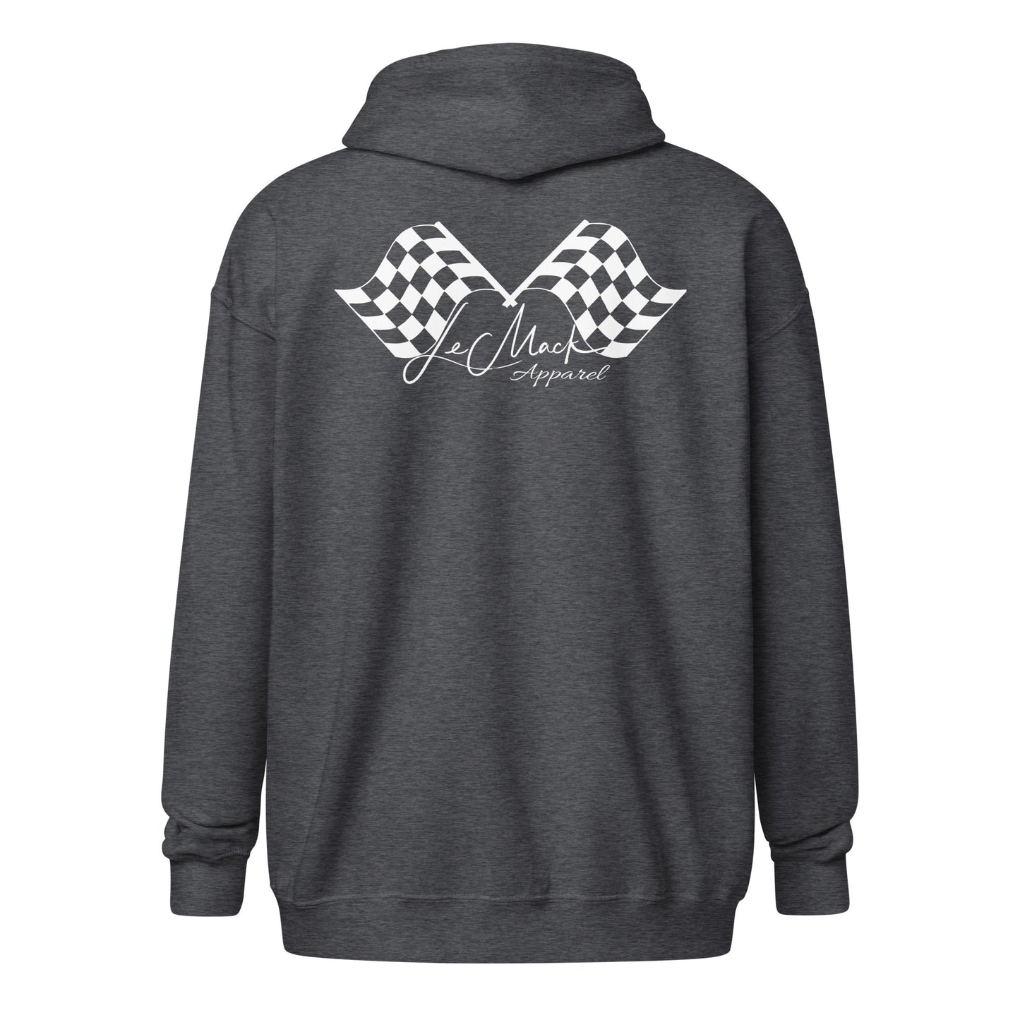 LeMack Apparel II (Racing) Flag Unisex heavy blend zip hoodie