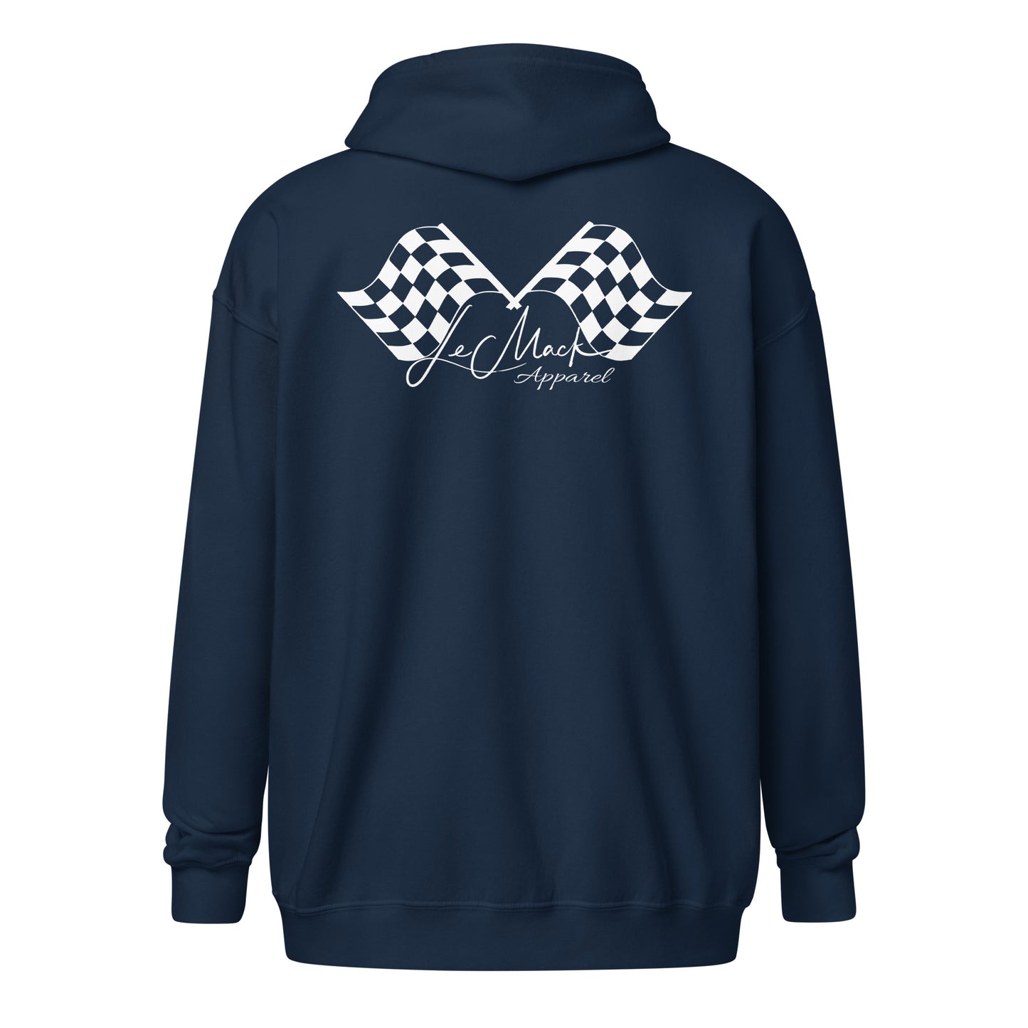 LeMack Apparel II (Racing) Flag Unisex heavy blend zip hoodie