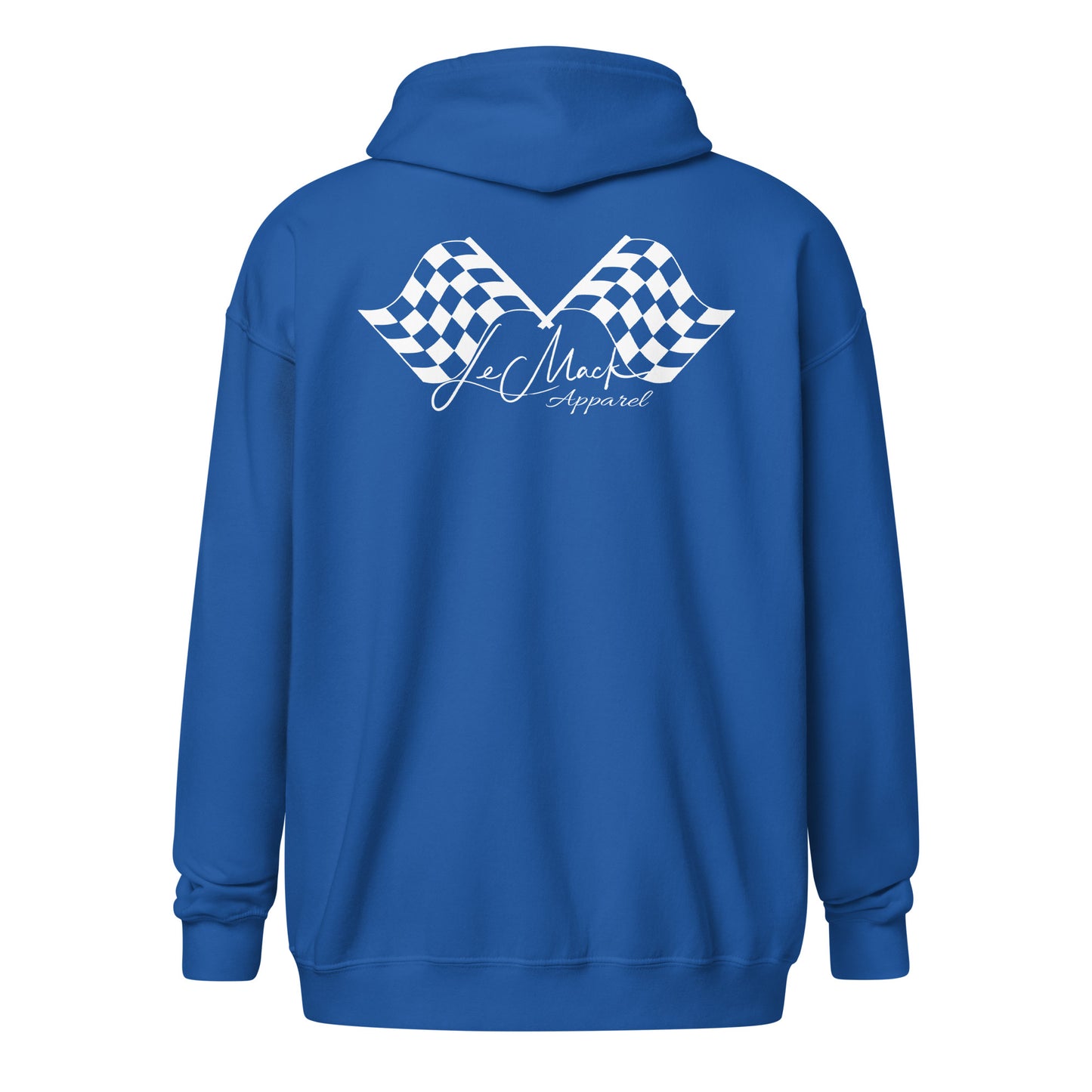 LeMack Apparel II (Racing) Flag Unisex heavy blend zip hoodie