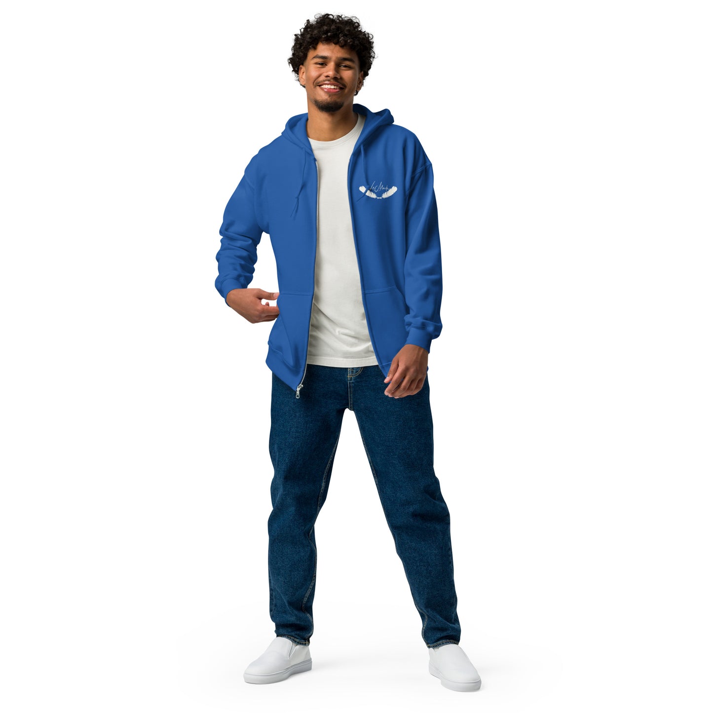 LeMack Apparel II (Racing) Flag Unisex heavy blend zip hoodie
