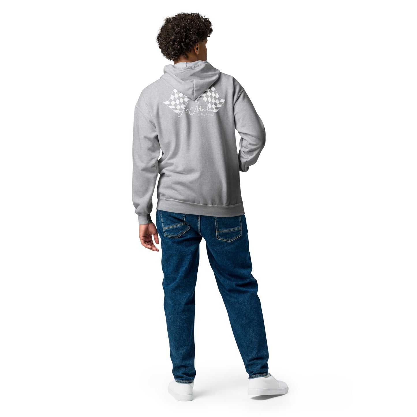 LeMack Apparel II (Racing) Flag Unisex heavy blend zip hoodie