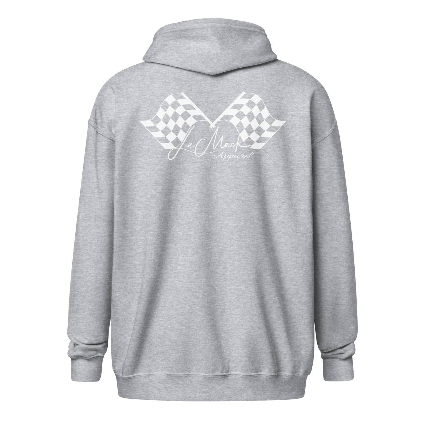 LeMack Apparel II (Racing) Flag Unisex heavy blend zip hoodie
