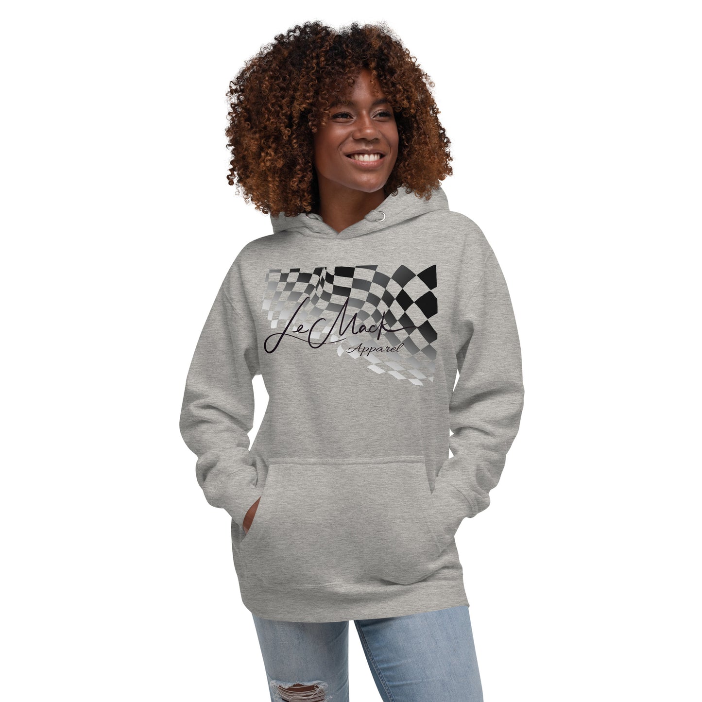 LeMack Wave Race Flag Unisex Hoodie