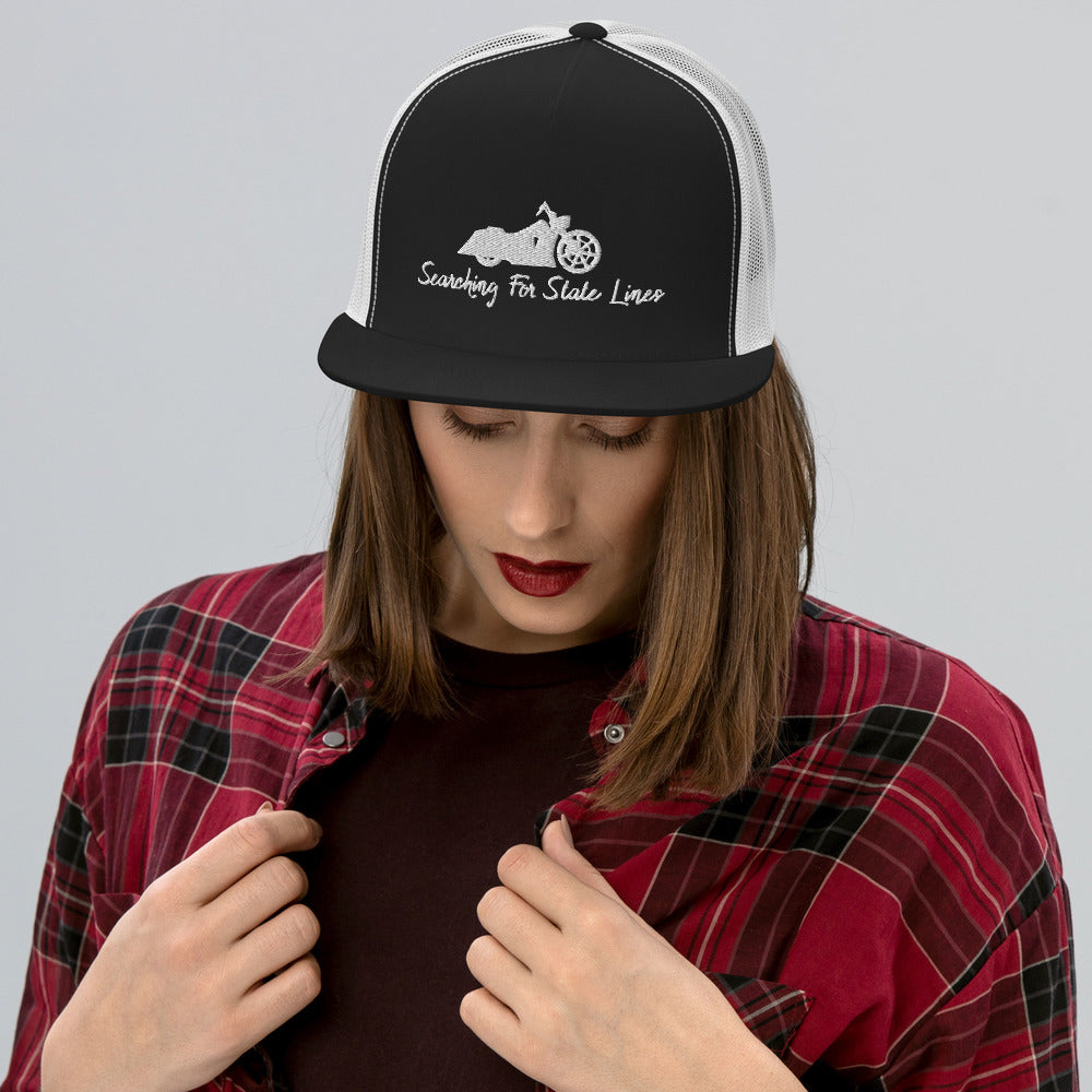 Road King White Trucker Cap - LeMack