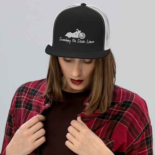 Road King White Trucker Cap - LeMack