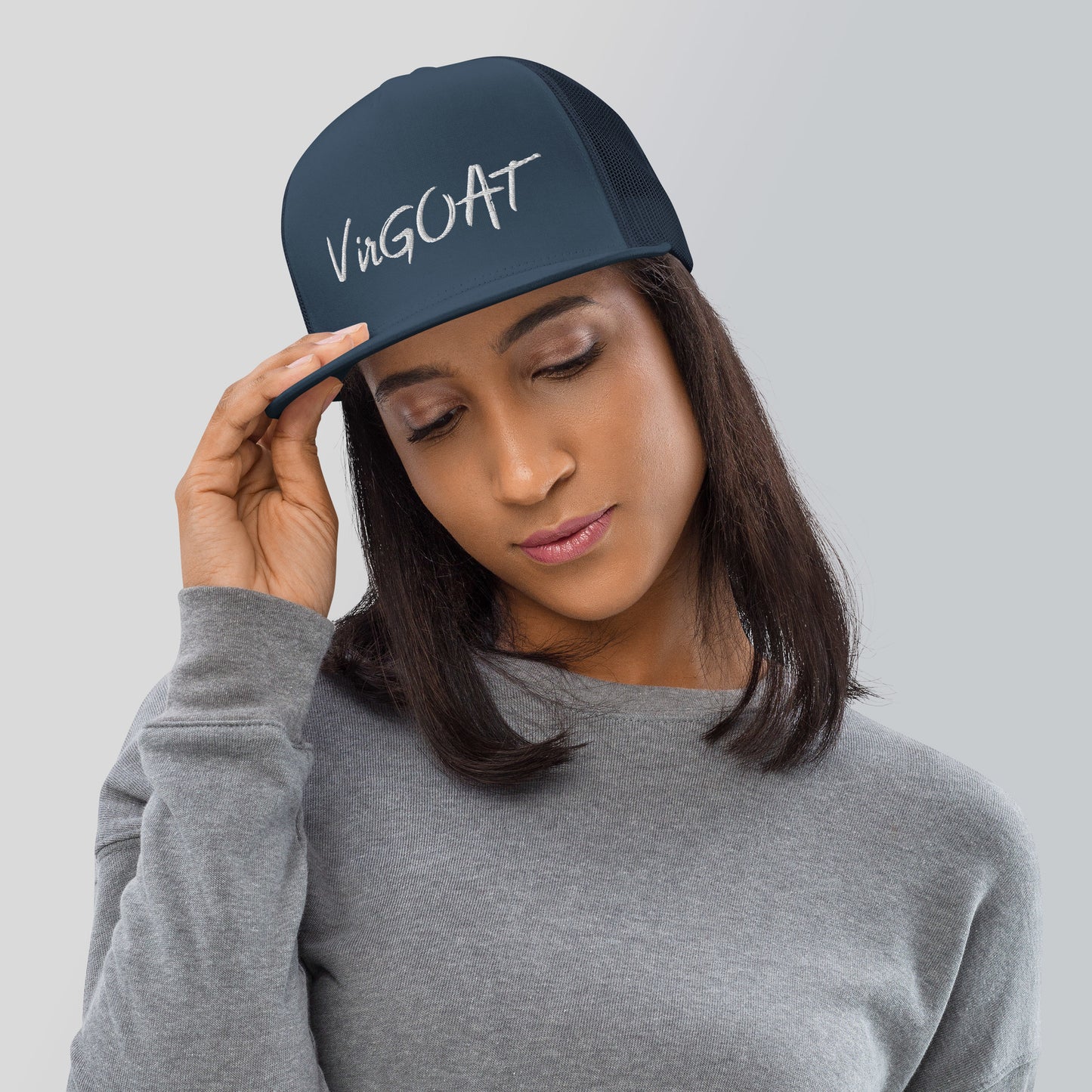 White VirGOAT Logo Trucker Cap - LeMack
