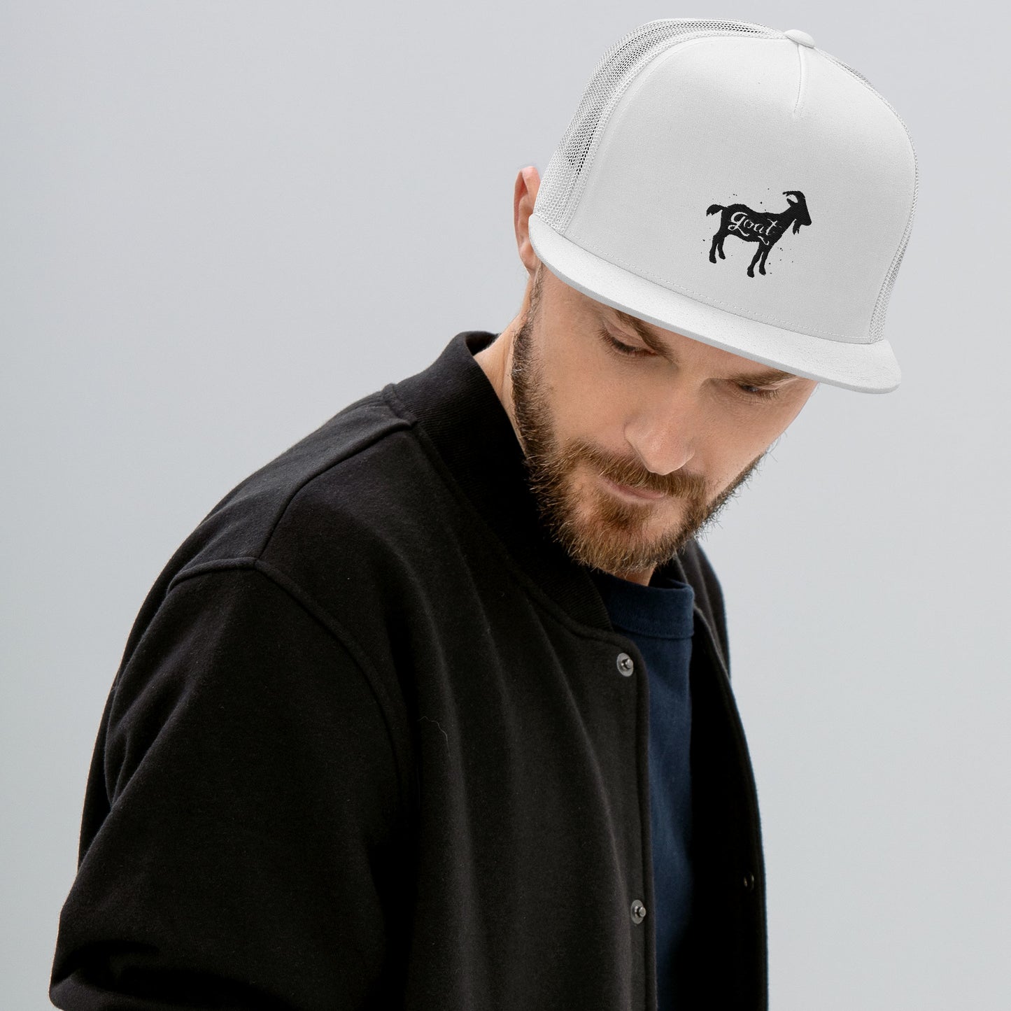 GOAT Black Logo Trucker Cap - LeMack