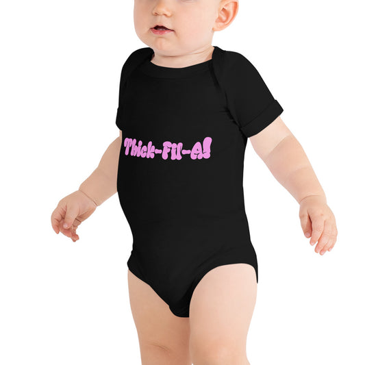 Thick Fil A Baby short sleeve one piece - LeMack