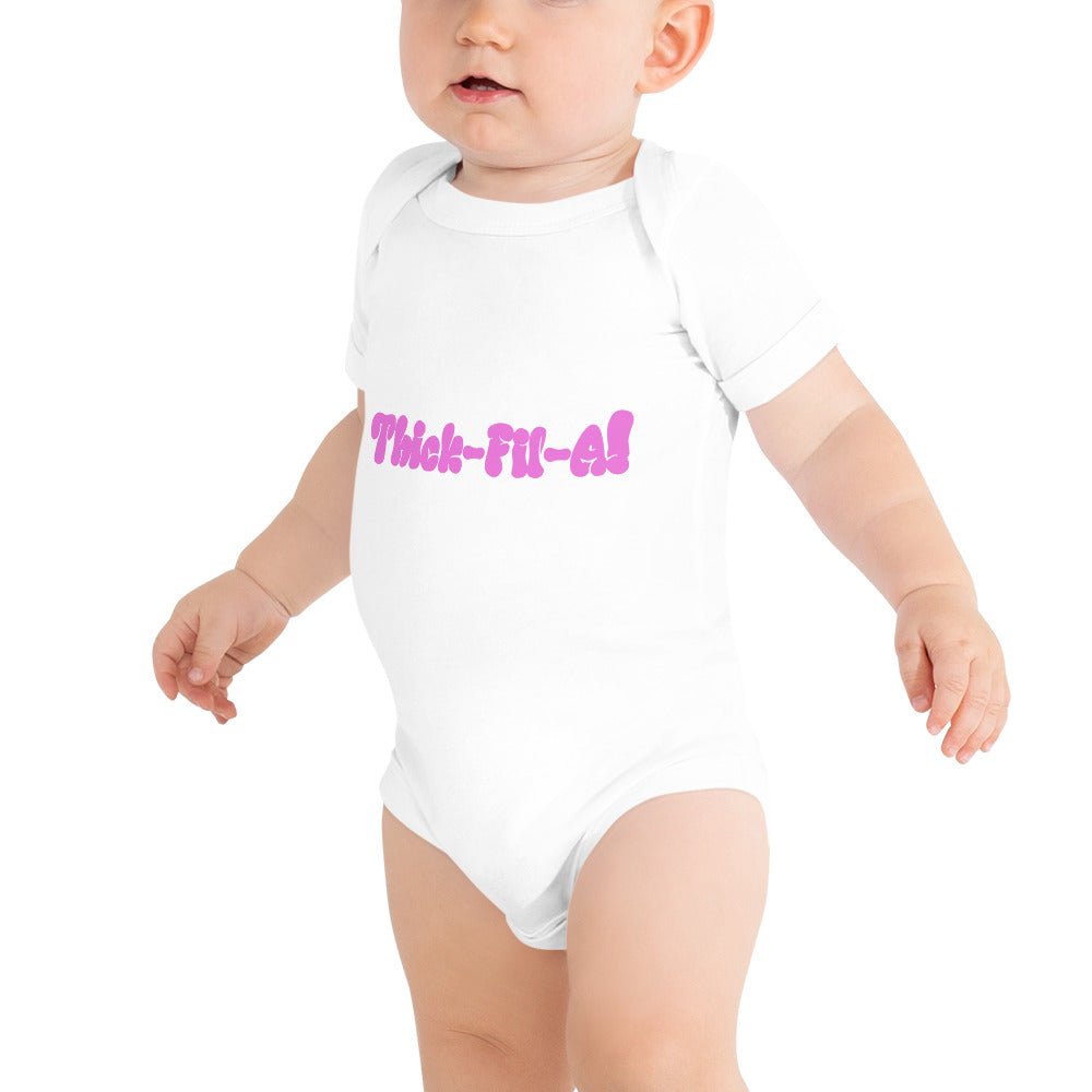 Thick Fil A Baby short sleeve one piece - LeMack