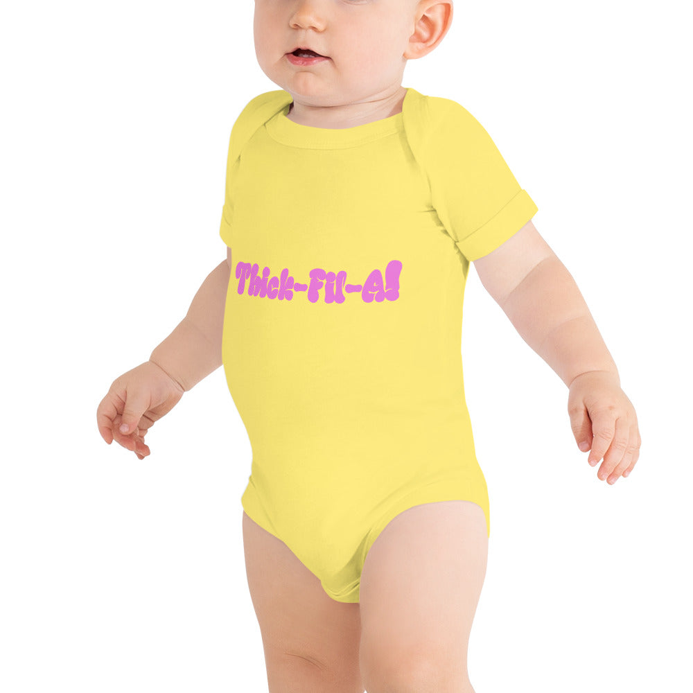 Thick Fil A Baby short sleeve one piece - LeMack