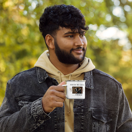 Touch My Coffee Enamel Mug - LeMack