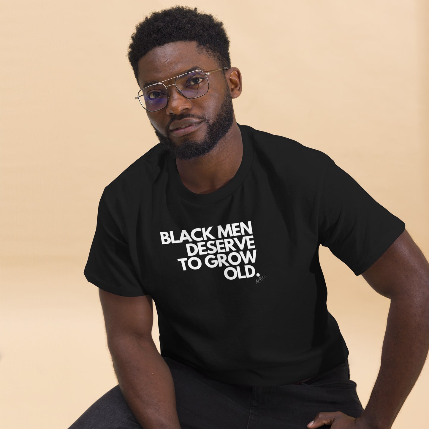 Black Men Deserve to Grow Old Men's classic tee - LeMack