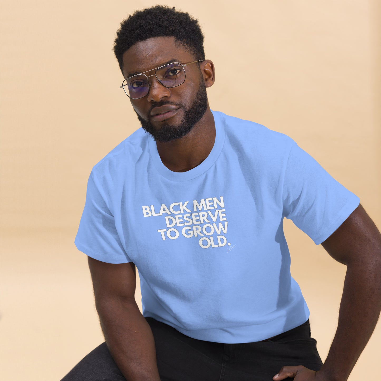 Black Men Deserve to Grow Old Men's classic tee - LeMack