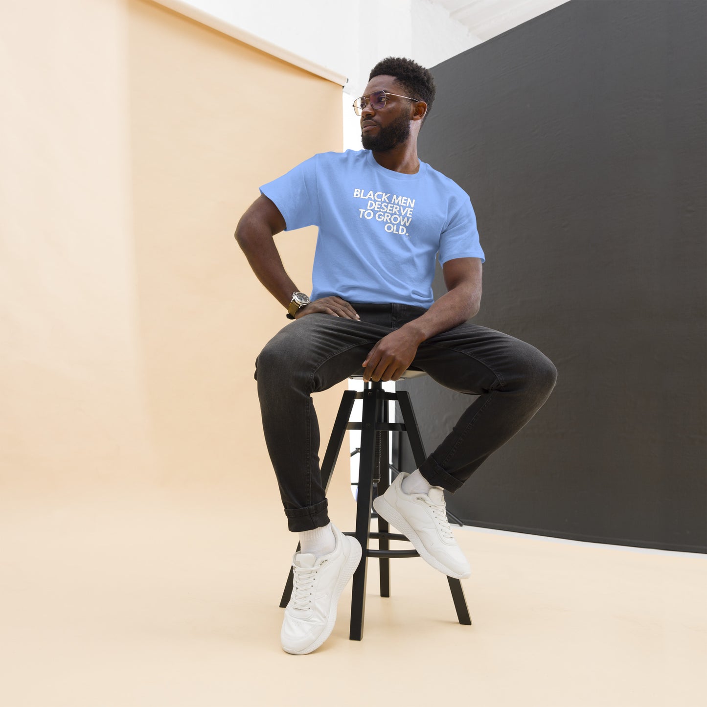 Black Men Deserve to Grow Old Men's classic tee - LeMack