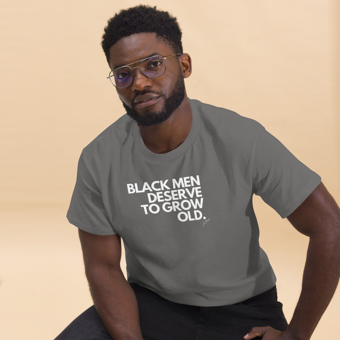 Black Men Deserve to Grow Old Men's classic tee - LeMack