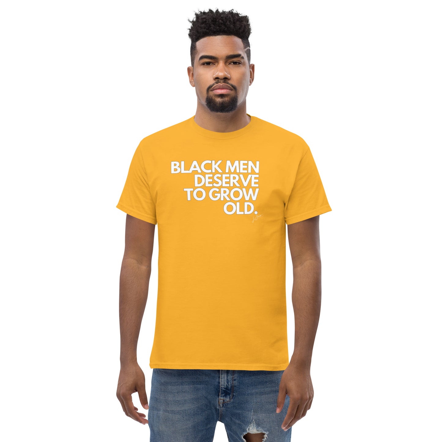 Black Men Deserve to Grow Old Men's classic tee - LeMack