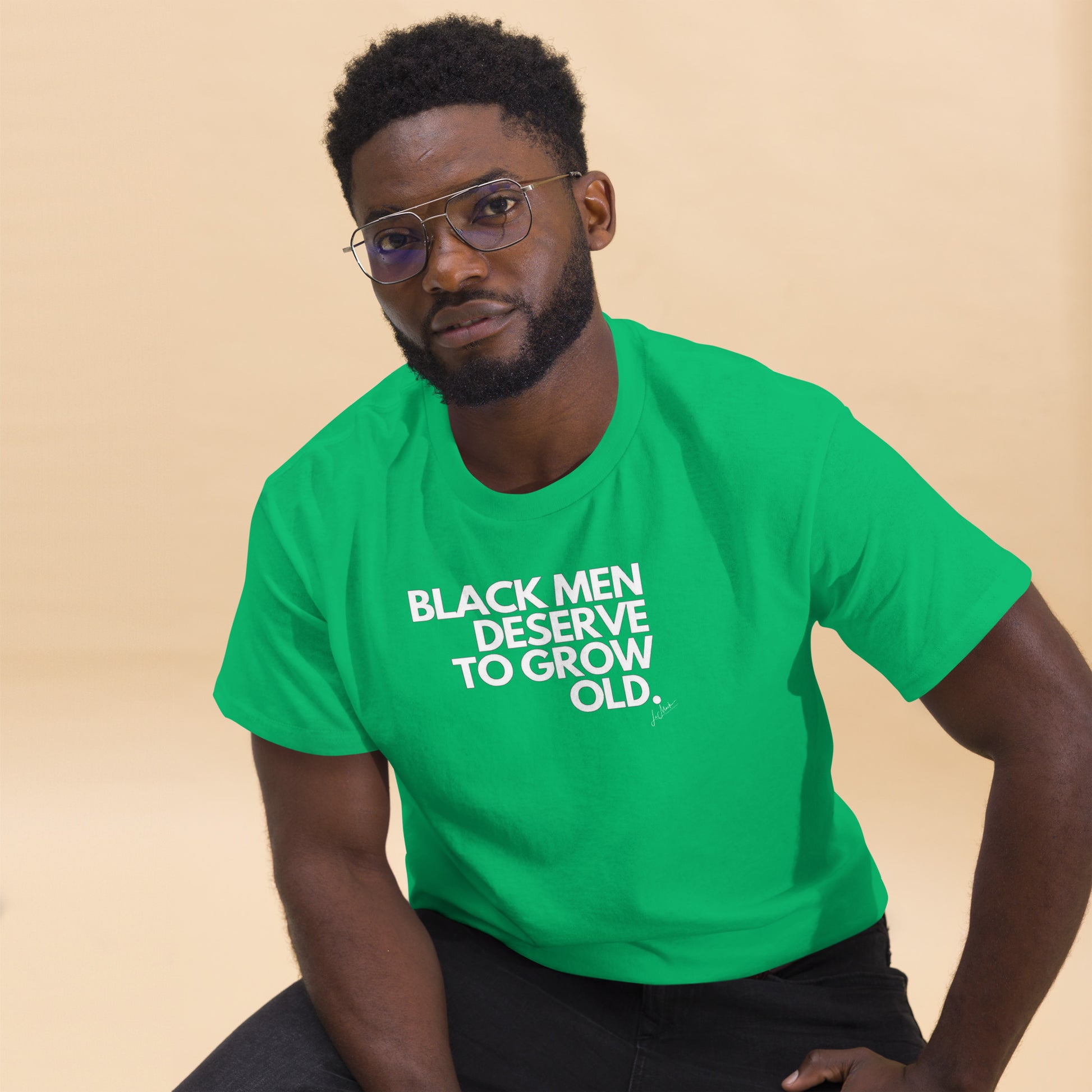 Black Men Deserve to Grow Old  Men's classic tee - LeMack