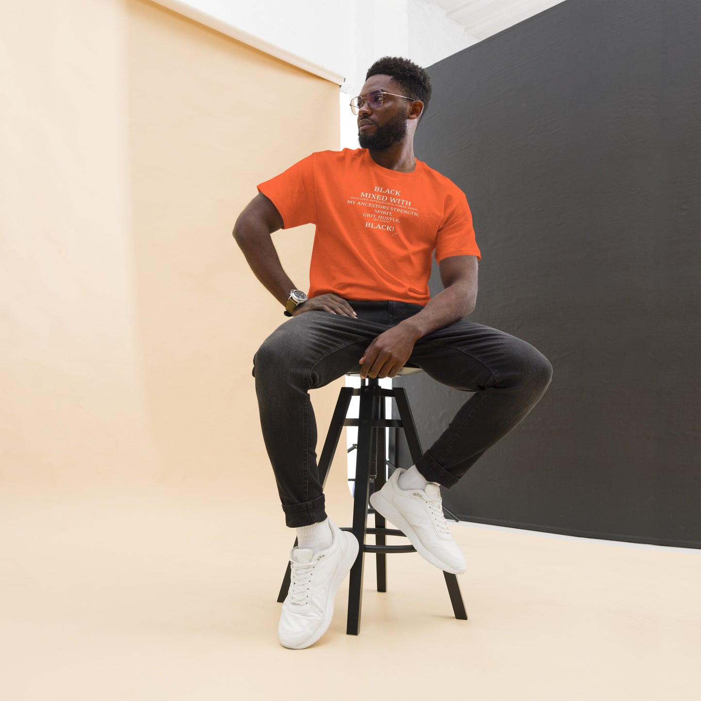 Black Mixed Men's classic tee - LeMack