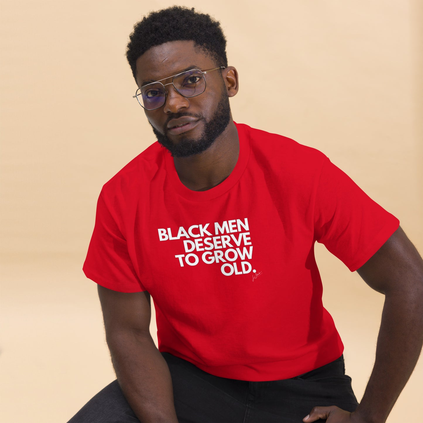 Black Men Deserve to Grow Old Men's classic tee - LeMack