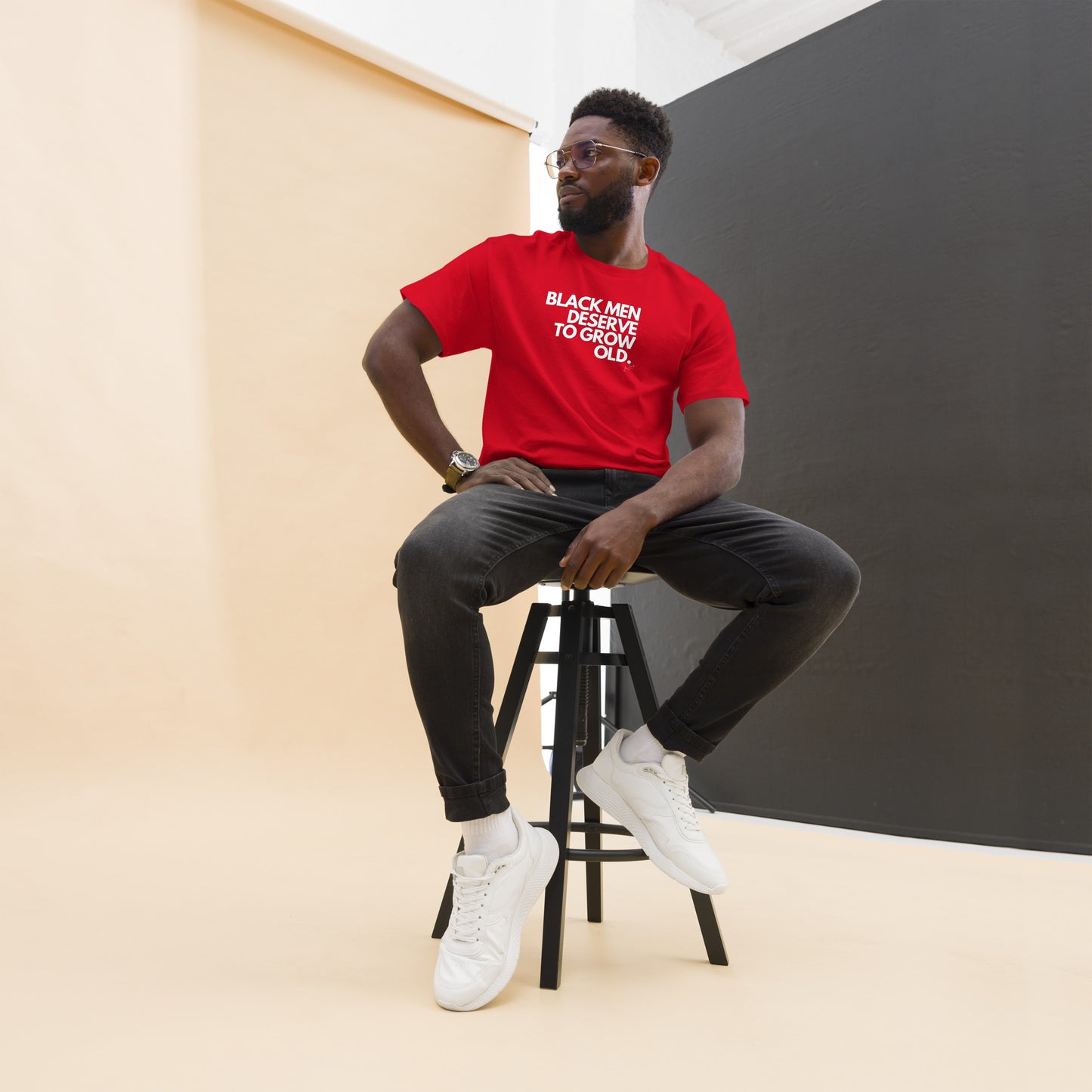 Black Men Deserve to Grow Old Men's classic tee - LeMack