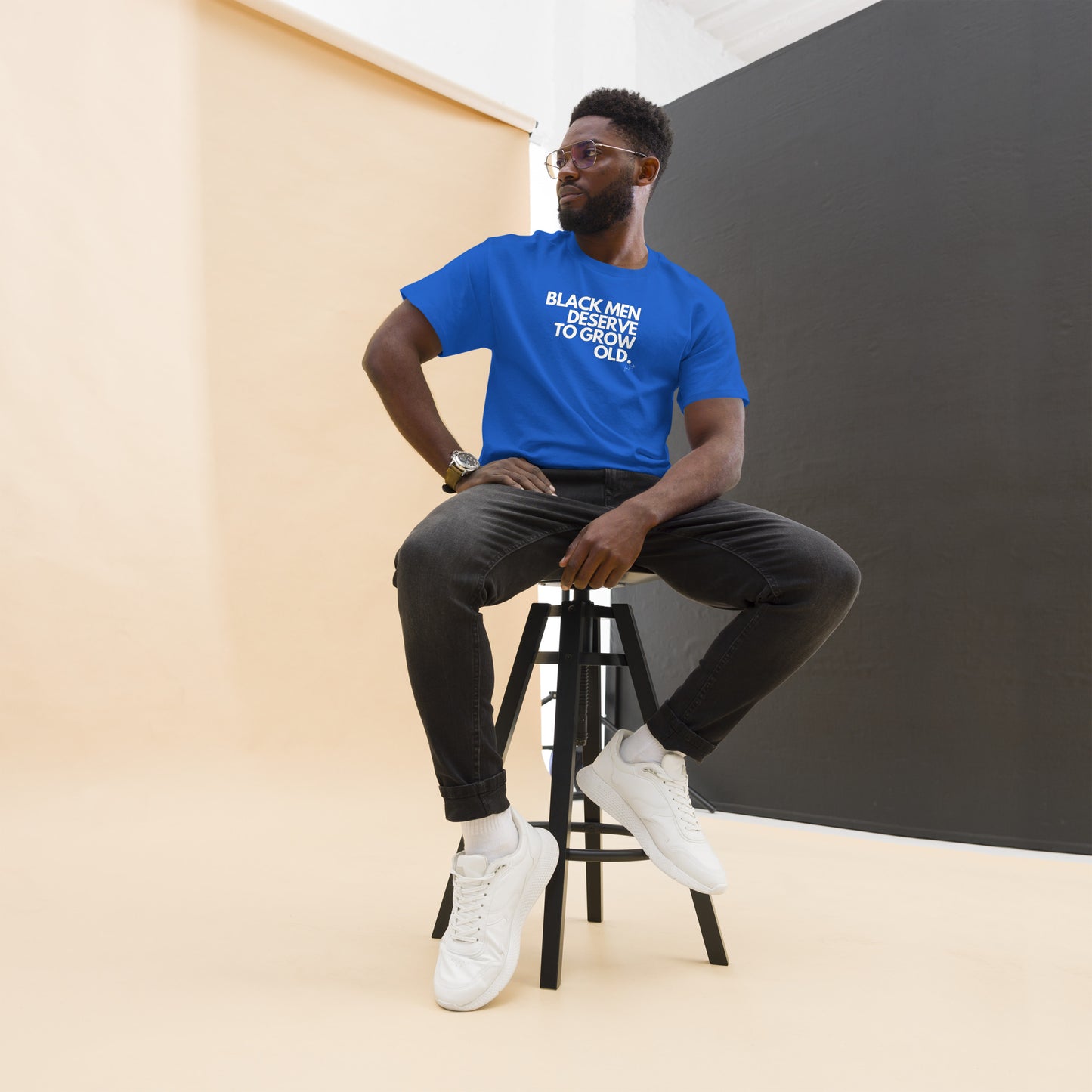 Black Men Deserve to Grow Old Men's classic tee - LeMack