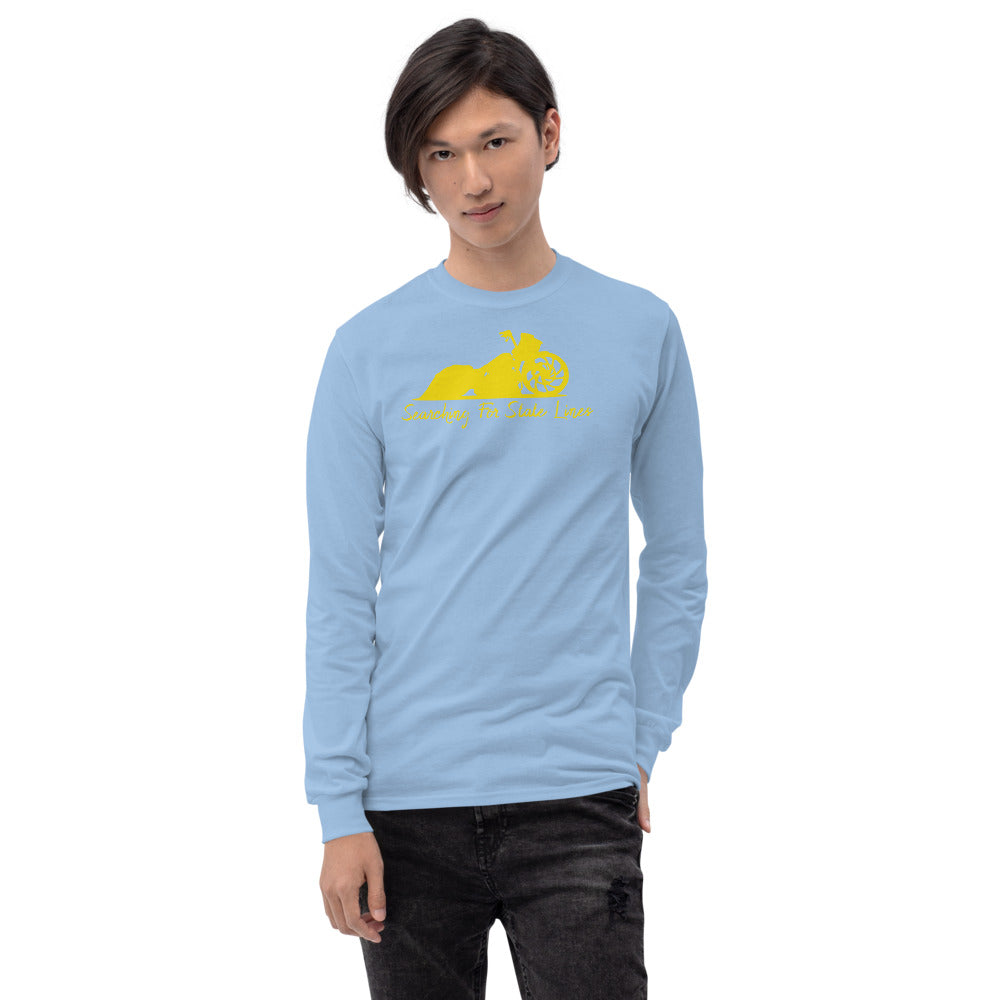 Road Glide Yellow print Men’s Long Sleeve Shirt - LeMack