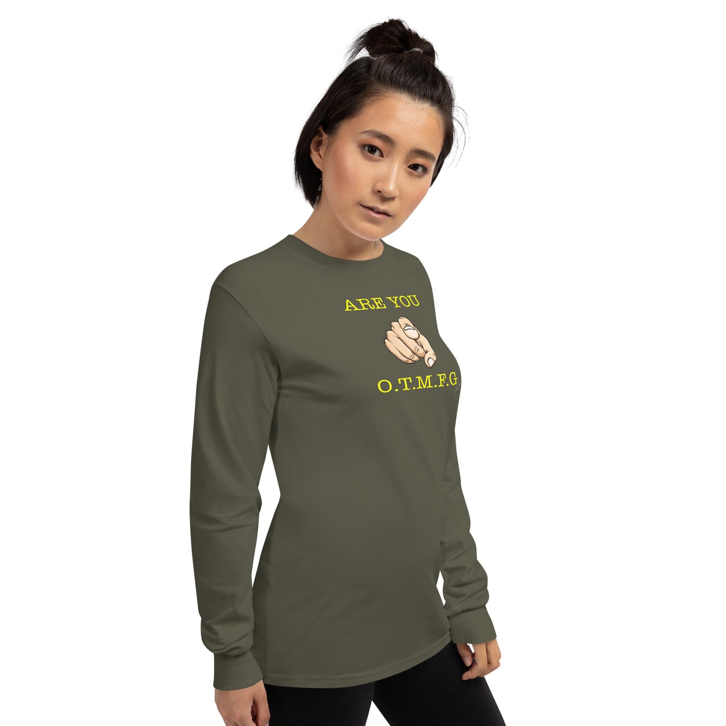 ARE YOU O.T.M.F.G Men’s Long Sleeve Shirt - LeMack