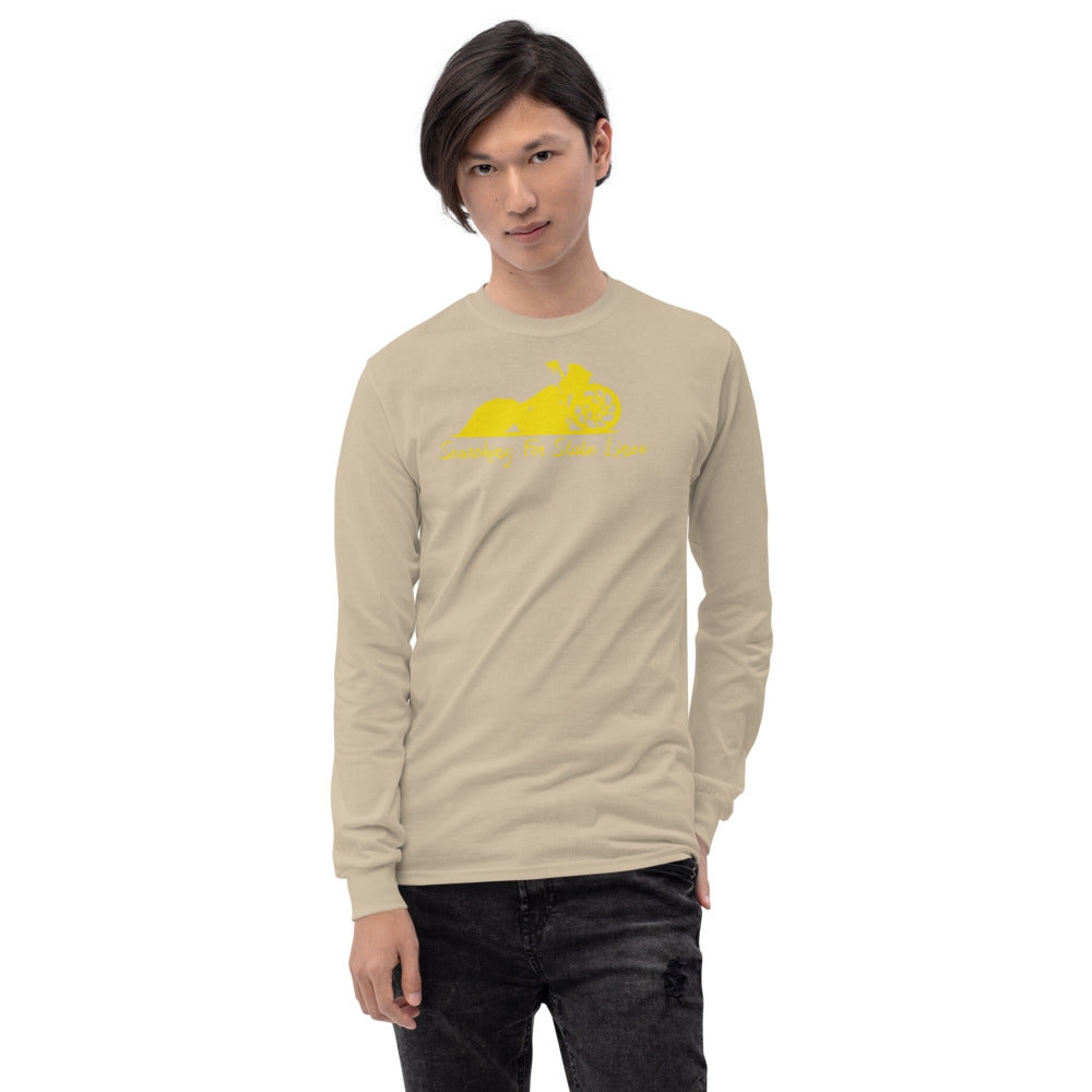 Road Glide Yellow print Men’s Long Sleeve Shirt - LeMack