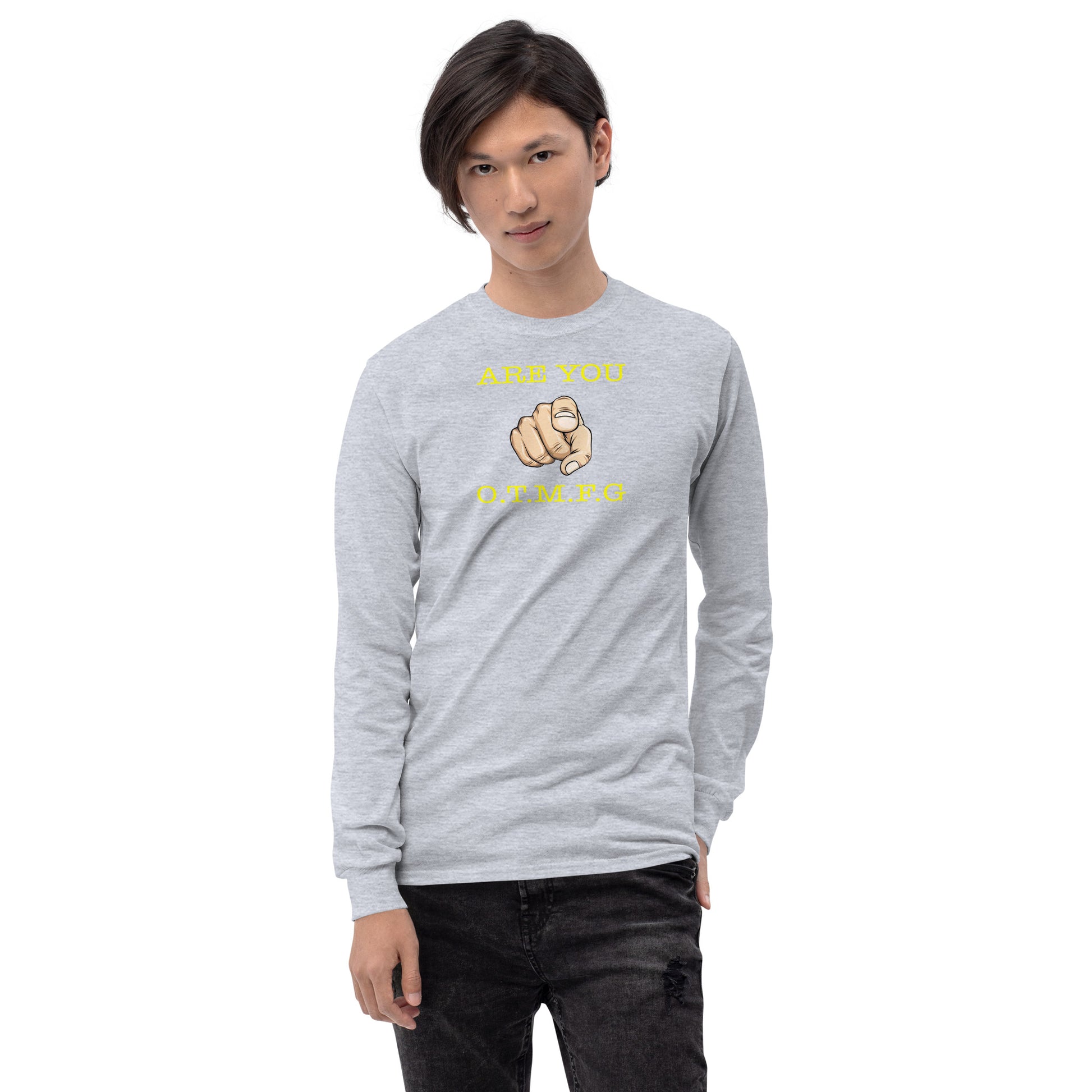 ARE YOU O.T.M.F.G Men’s Long Sleeve Shirt - LeMack
