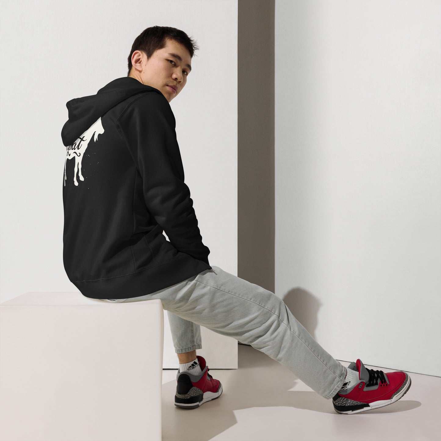 Goat Unisex fleece ZIP UP hoodie - LeMack
