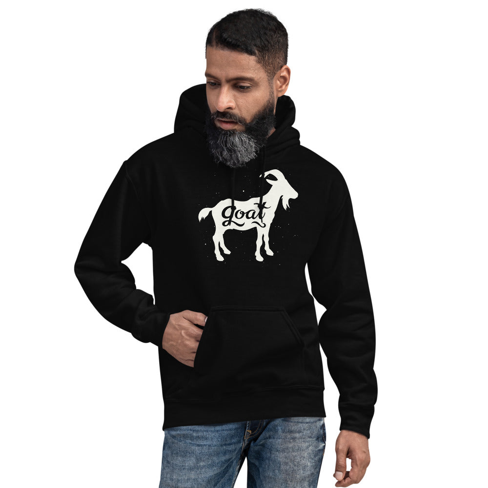 GOAT White Unisex Hoodie - LeMack