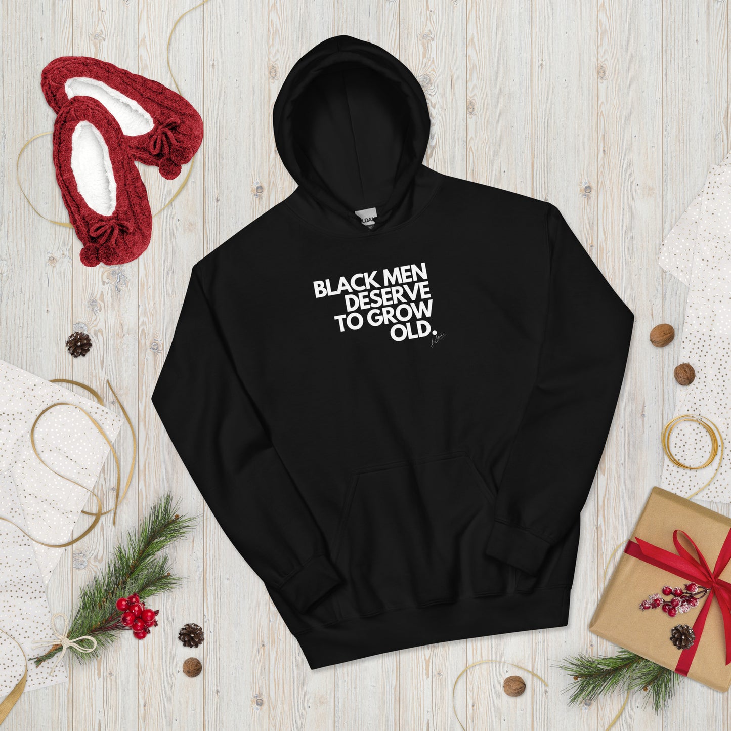 Black Men Deserve to Grow Old Unisex Hoodie - LeMack