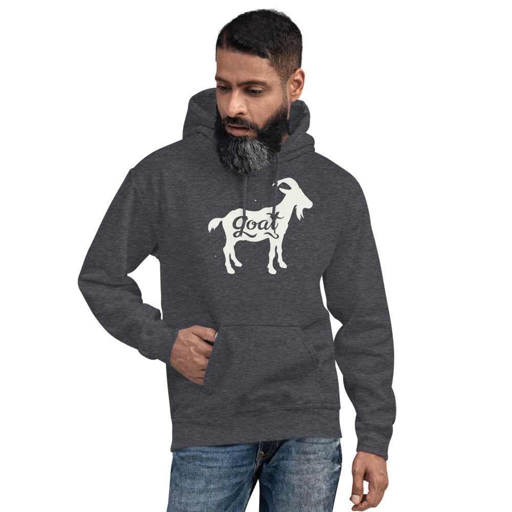 GOAT White Unisex Hoodie - LeMack