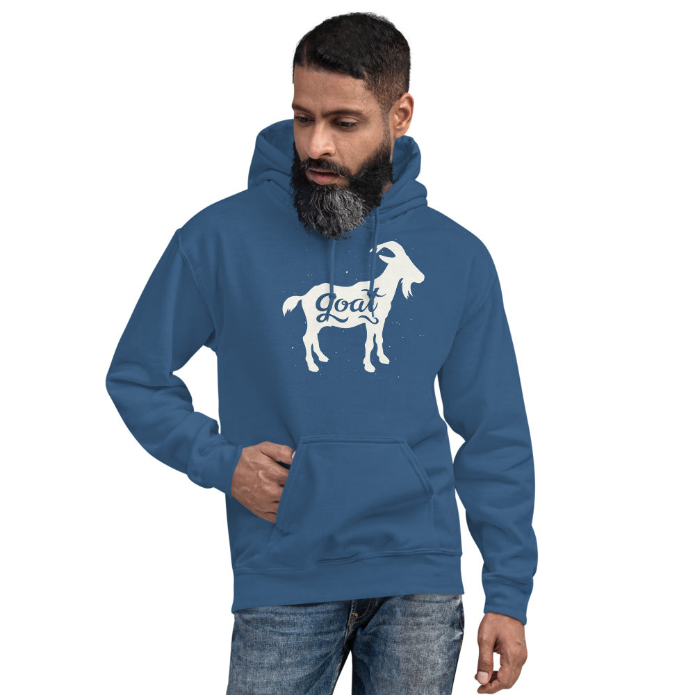 GOAT White Unisex Hoodie - LeMack