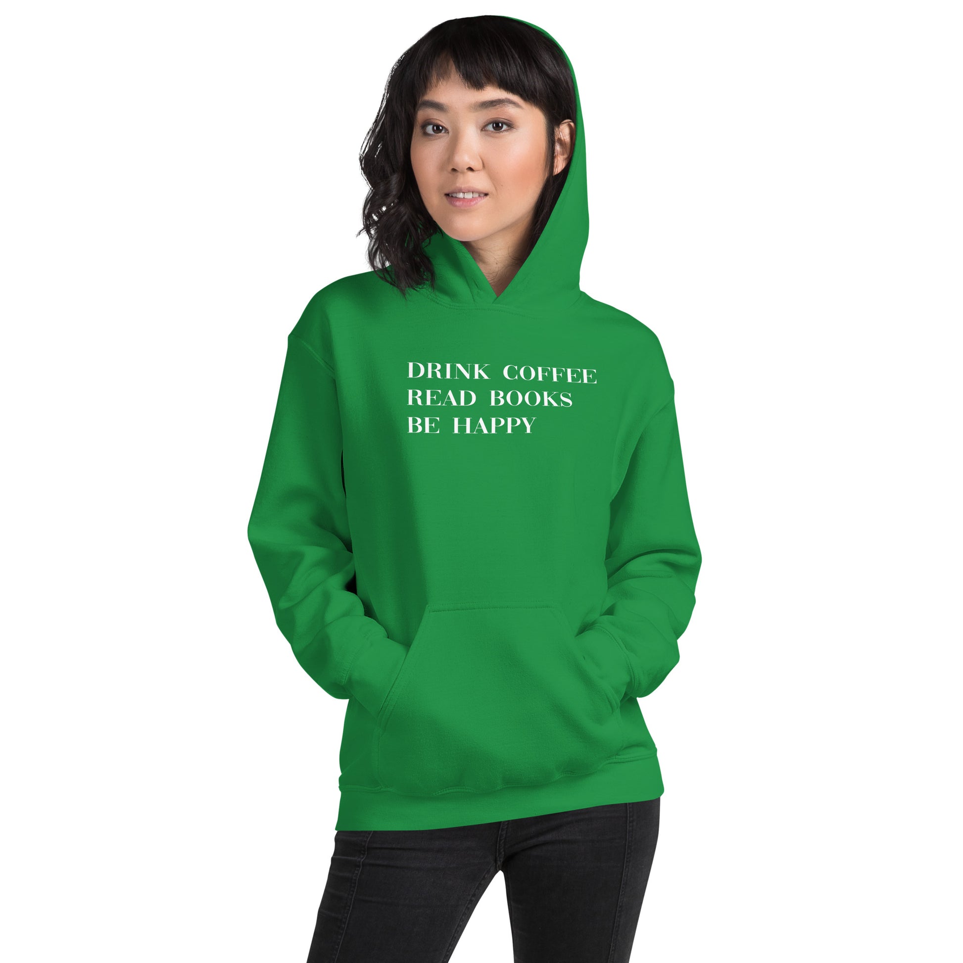 Drink Coffee Read Books Be Happy Unisex Hoodie - LeMack