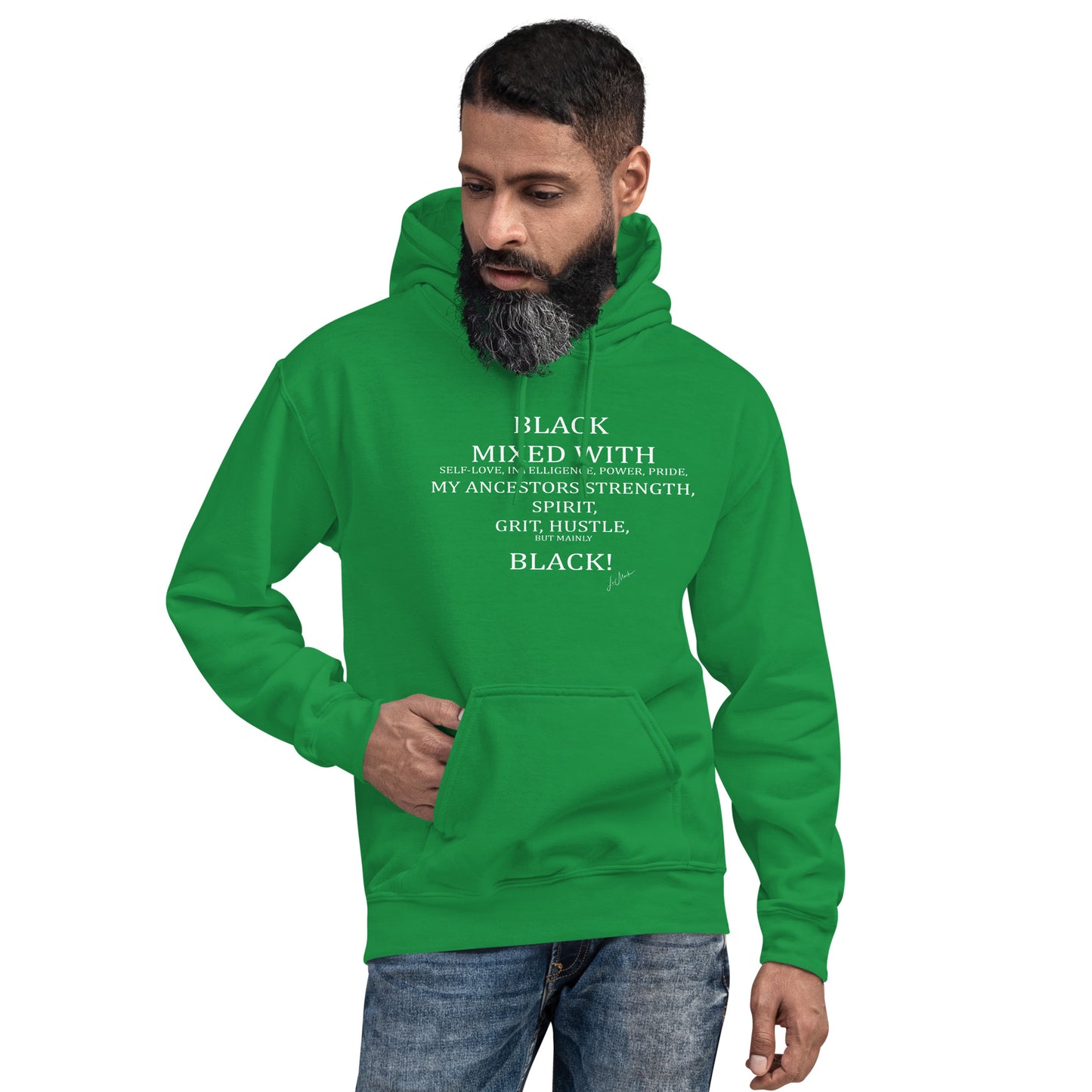 Black Mixed Unisex Hoodie - LeMack