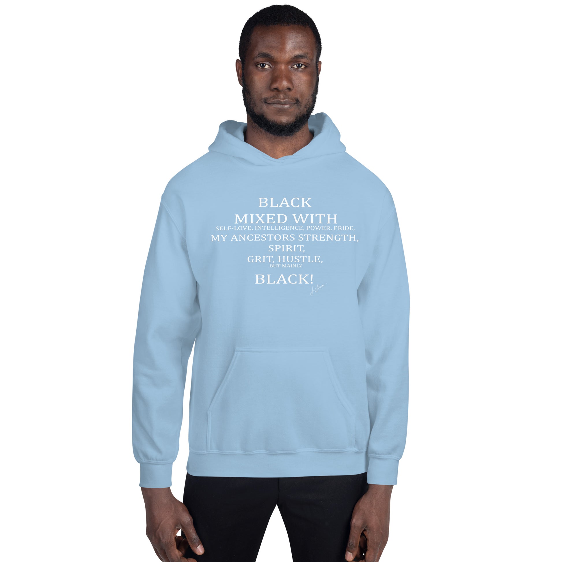 Black Mixed Unisex Hoodie - LeMack