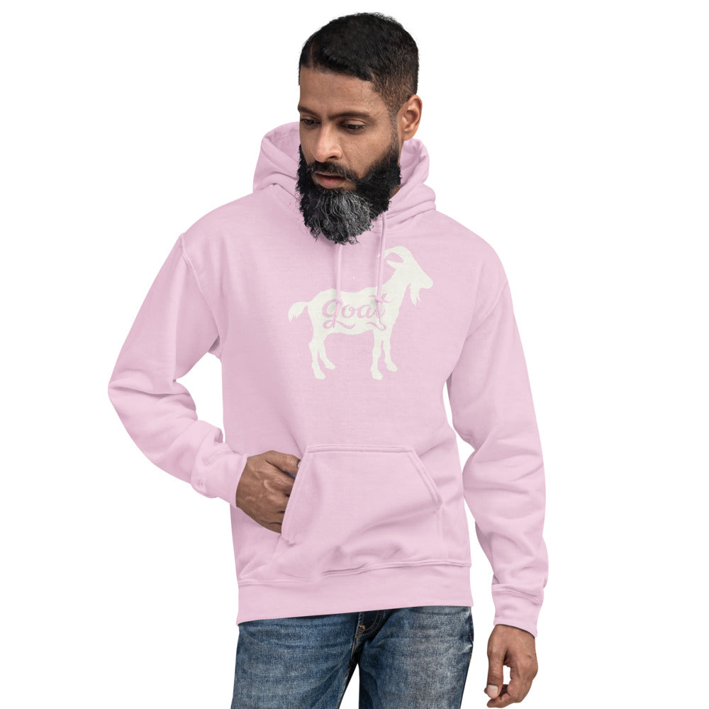 GOAT White Unisex Hoodie - LeMack