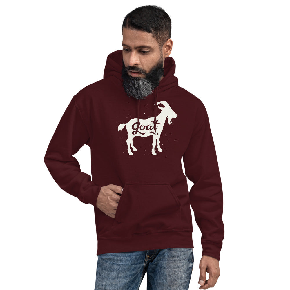GOAT White Unisex Hoodie - LeMack