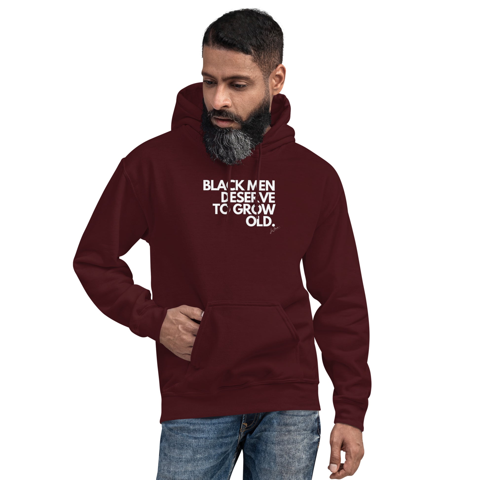 Black Men Deserve to Grow Old Unisex Hoodie - LeMack