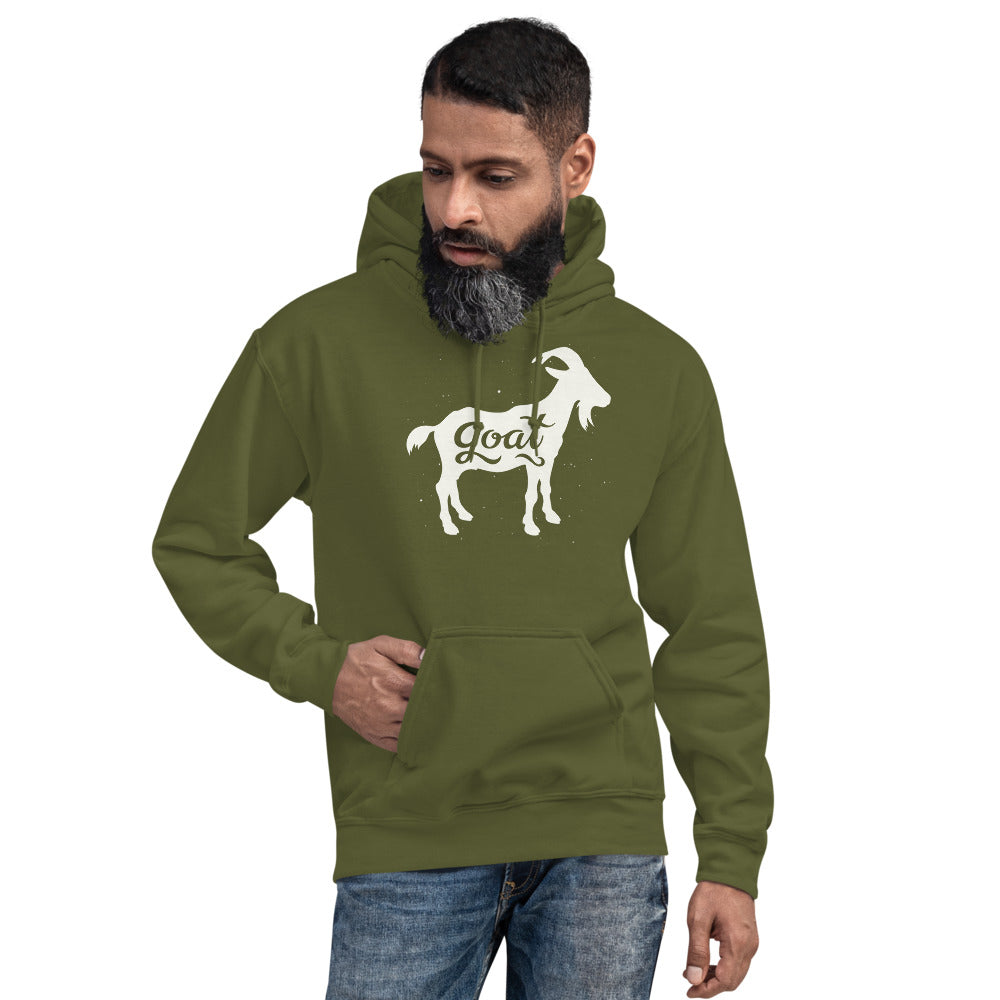 GOAT White Unisex Hoodie - LeMack
