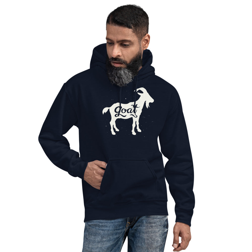 GOAT White Unisex Hoodie - LeMack